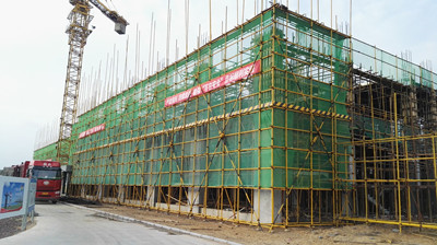 天工公司土建十七部小保當(dāng)聯(lián)合建筑進展順利