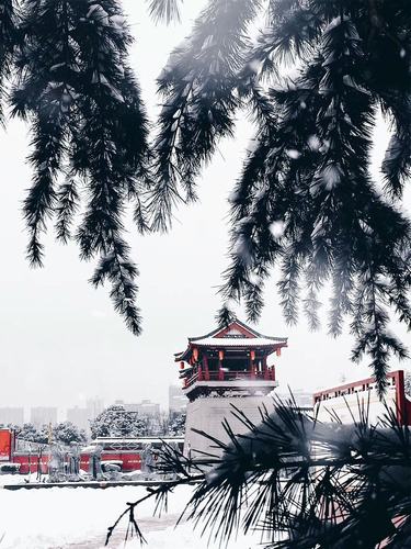 古城初雪，夢回大唐