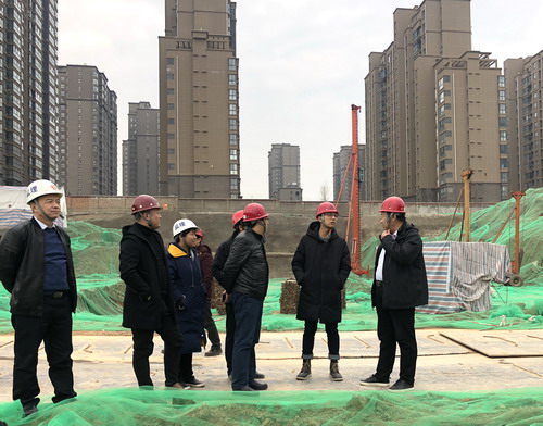 陜煤建設(shè)銅川公司藍(lán)山水岸北區(qū)5#樓通過樁基驗(yàn)收