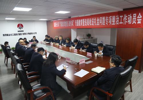 咸陽分公司召開“講政治敢擔(dān)當(dāng)改作風(fēng)”專題教育暨違規(guī)收送禮金問題專項(xiàng)整治工作動員會