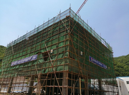 陜煤建設銅川公司第二項目部乏風熱泵機房取熱室工程順利封頂