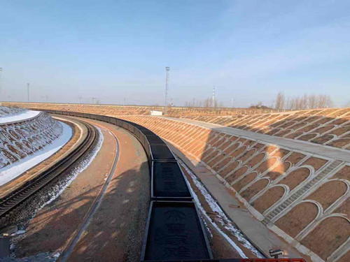 陜煤建設機電安裝公司曹家灘項目部創(chuàng)產(chǎn)品煤裝車新高度