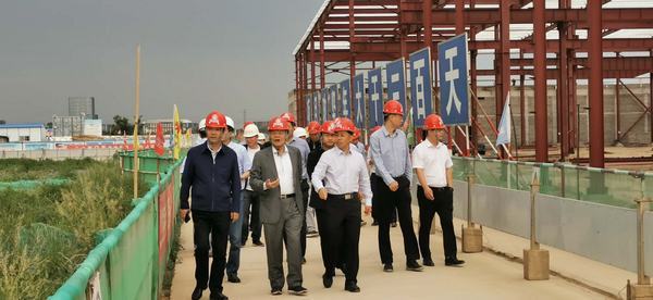 開沃新能源汽車集團董事長黃宏生、渭南市副市長楊武民一行現(xiàn)場推進渭南南京金龍項目建設