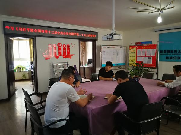 陜煤建設(shè)韓城分公司組織青年職工深入學(xué)習(xí)全國青聯(lián)十三屆委員會議精神