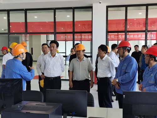 榆林市委書記戴征社，市委常委、常務副市長李博一行蒞臨榆林市垃圾焚燒發(fā)電項目調(diào)研指導工作