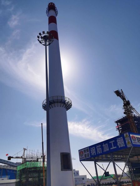 陜煤建設(shè)天工公司承建的榆林榆陽(yáng)煤礦金雞灘鍋爐煙囪順利通過(guò)竣工驗(yàn)收