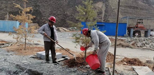陜煤建設天工公司安裝三部開展“綠色施工、美化家園”義務植樹活動