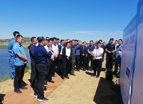 榆林市副市長王華勝一行深入曹家灘煤礦疏干水綜合利用項目督導(dǎo)檢查工作