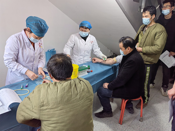 陜煤建設(shè)機(jī)電安裝公司西卓項(xiàng)目部職工崗前體檢保健康