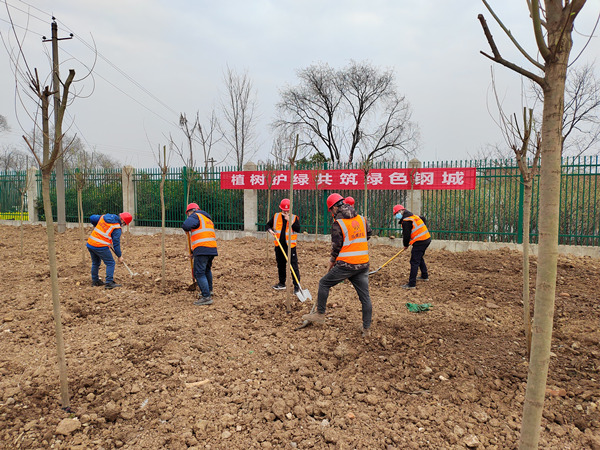 陜煤建設(shè)漢中分公司開展“擁抱春天，播種綠色“主題植樹活動