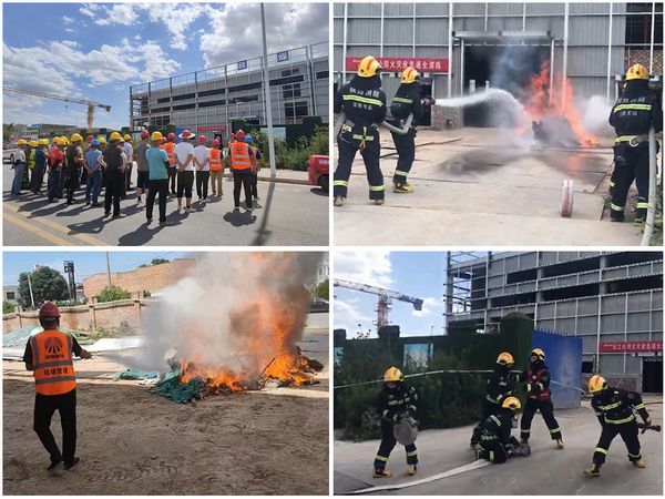陜煤建設(shè)天工公司土建十一部通過(guò)消防應(yīng)急演練，握緊消防安全戒尺