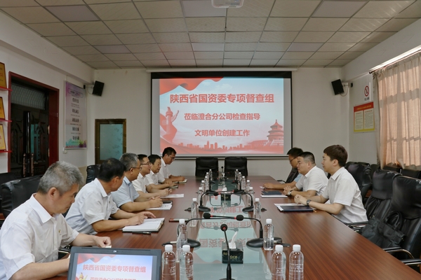 陜西省國資委宣傳處四級調(diào)研員董濰一行深入陜煤建設(shè)澄合分公司督查精神文明建設(shè)工作