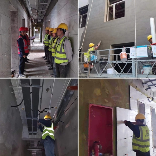 陜煤建設(shè)榆林市第二醫(yī)院科研辦公樓裝修維修工程：堅守崗位不松懈 履職盡責(zé)保生產(chǎn)