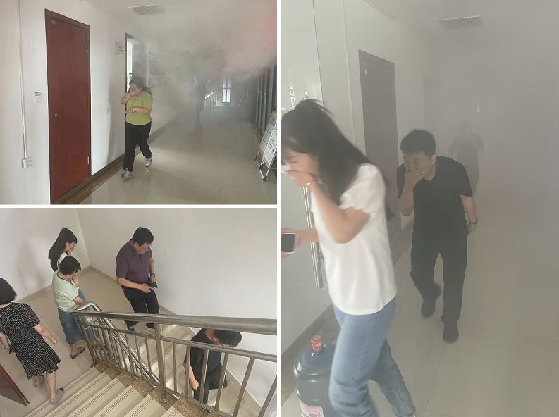 陜煤建設(shè)天工公司：聚鄰里單位合力助演練，依應(yīng)急方案逃生顯真章