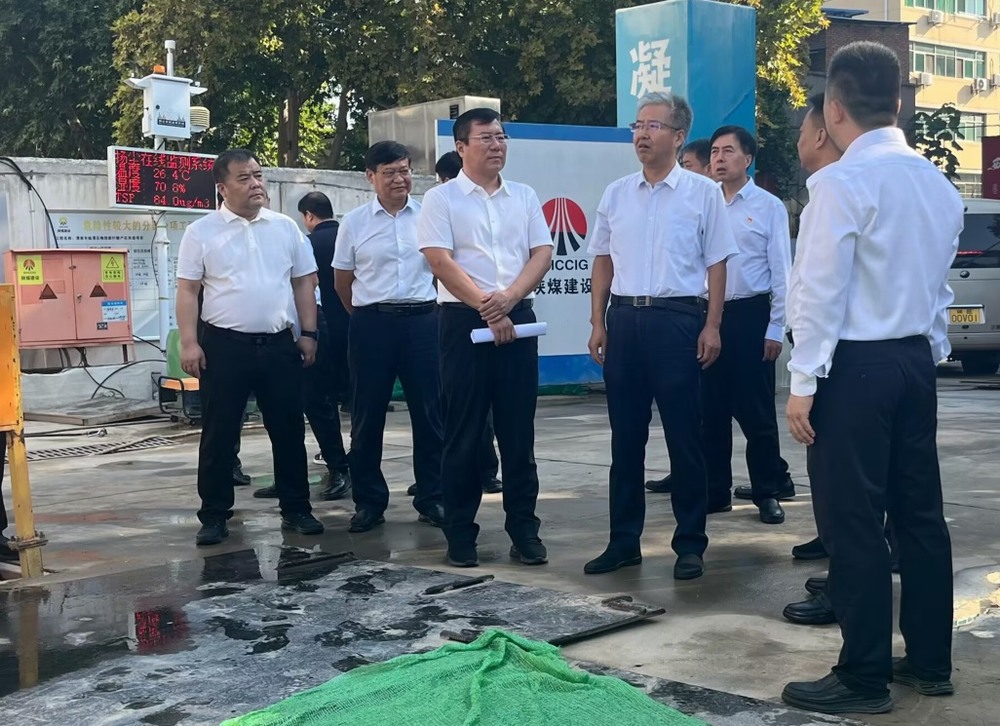 渭南市委副書記、市長陳曉勇一行蒞臨陜煤建設渭南分公司承建的梅園新村項目督導檢查工作