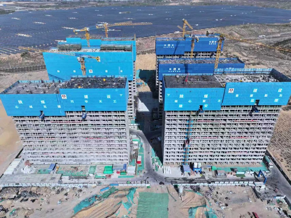 榆林化學(xué)倒班宿舍2#樓提前封頂，開啟項(xiàng)目交付新征程